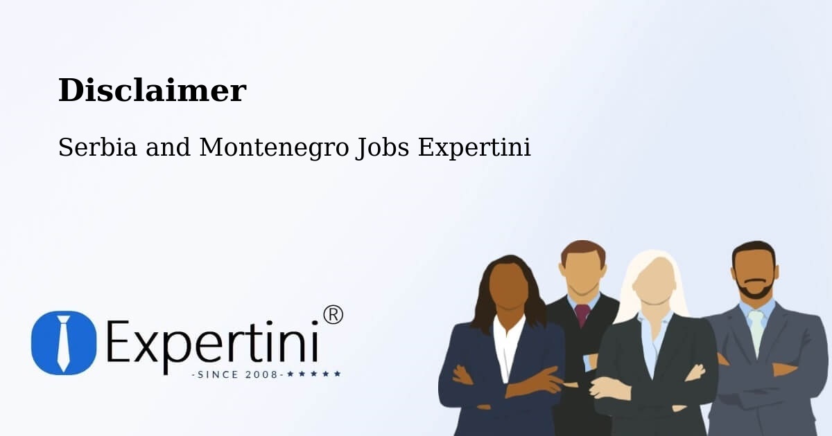 Disclaimer – Marathon - Serbia and Montenegro Jobs Expertini